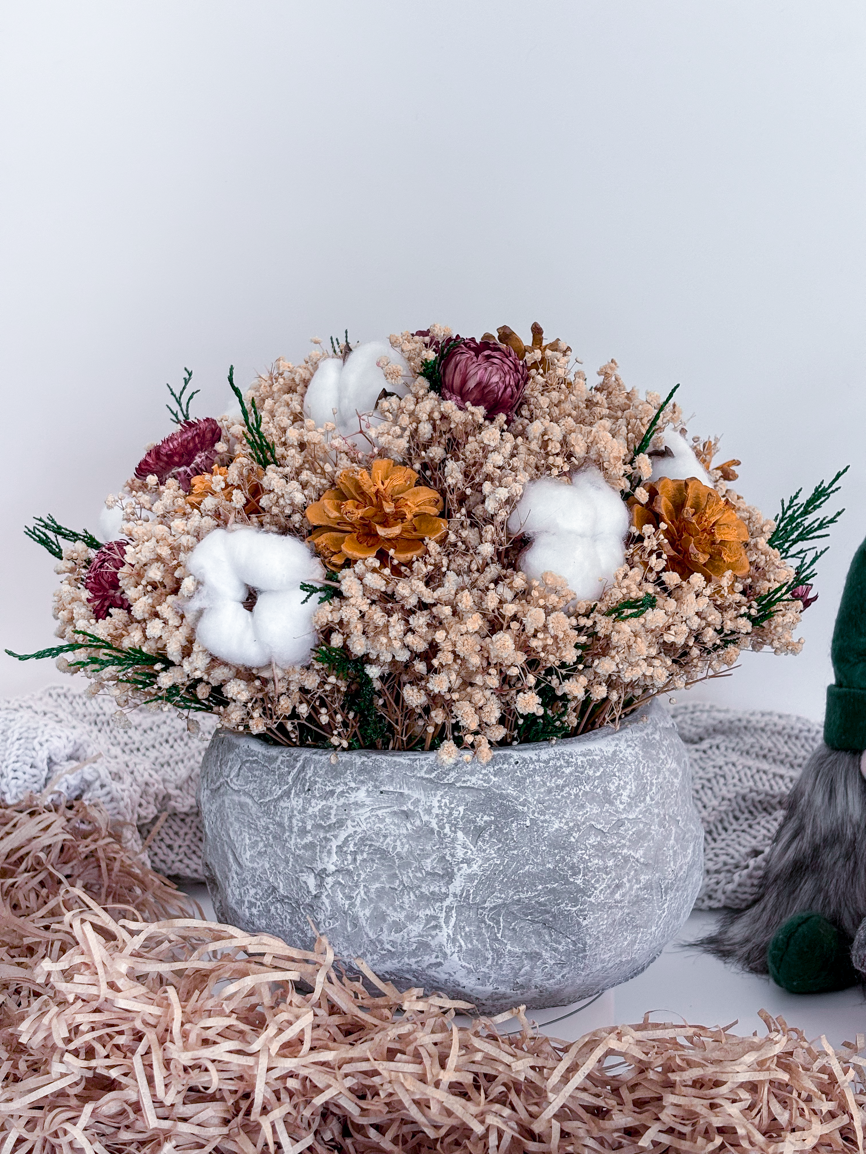 Woodland Bloom Dry Flower Bouquet